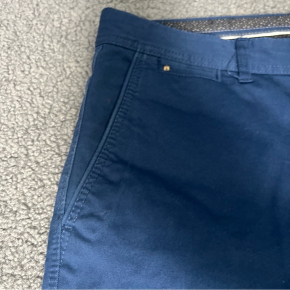 Zara Man Basic Collection Men's Size 32 Pants Navy Tapered Flat Front. - Picture 3 of 16